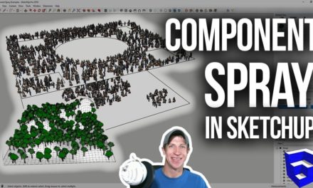 RANDOM COMPONENT PLACEMENT IN SKETCHUP with Compo Spray