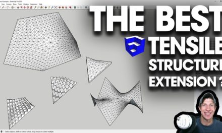 THE BEST TENSILE STRUCTURE EXTENSION for SketchUp? Checking Out nz_Surface!