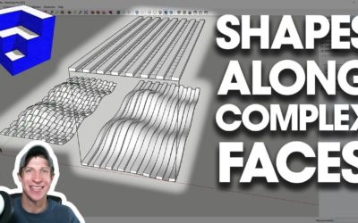 BENDING OBJECTS ALONG COMPLEX FACES in SketchUp with Flowify