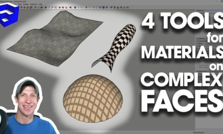 4 WAYS TO APPLY MATERIALS to Complex Shapes in SketchUp
