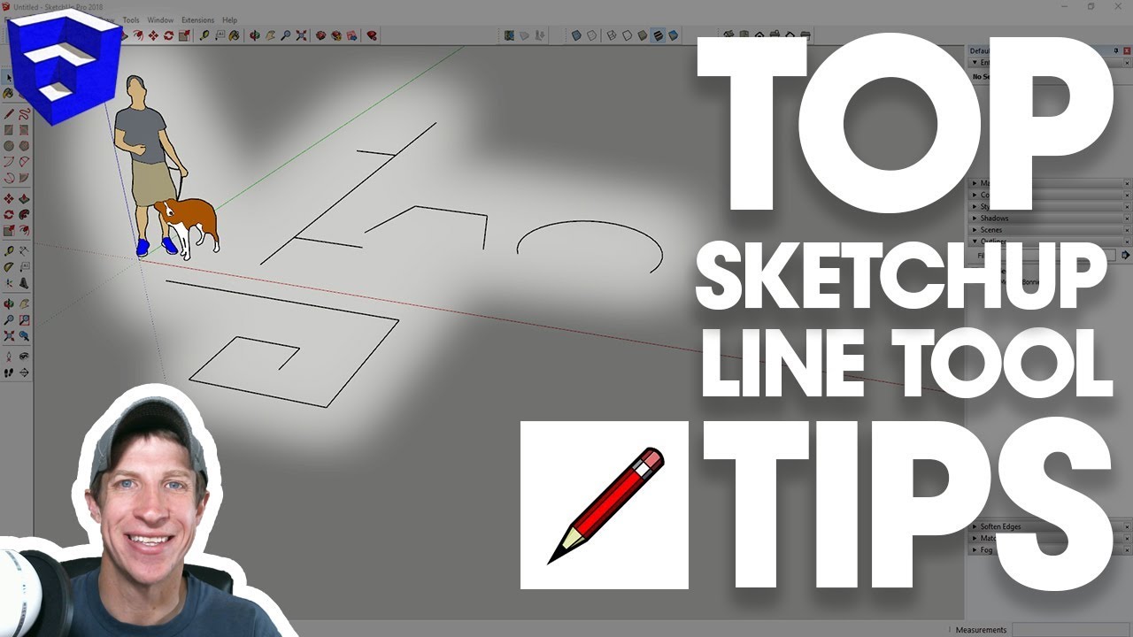 Top Line Tool Tips in SketchUp BEGINNERS WATCH THIS VIDEO! The
