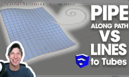 Pipe Along Path VS Lines to Tubes – Which Tube Creation Extension for SketchUp?