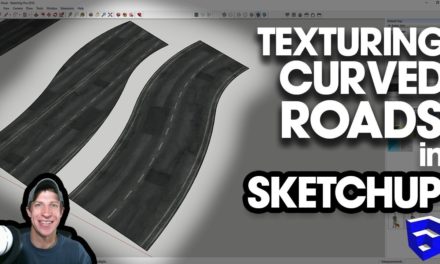 Texturing a CURVED ROAD in SketchUp
