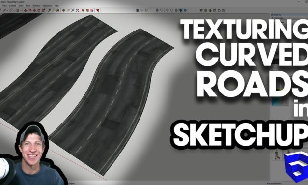 Texturing a CURVED ROAD in SketchUp