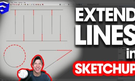 Extend Lines in SketchUp with s4u Connect