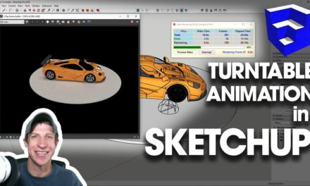 Creating a TURNTABLE ANIMATION in SketchUp with Animator!