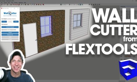 FlexTools Tutorial – Using Wall Cutter to Cut Holes in SketchUp Walls