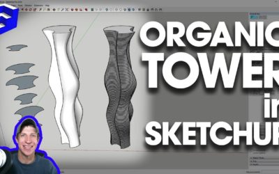 CREATING SLICED ORGANIC SHAPES in SketchUp with Curviloft and Slicer