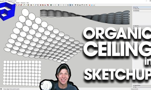 Creating an ORGANIC CURVED CEILING in SketchUp