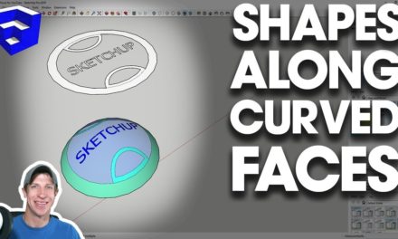 Placing Objects on CURVED FACES IN SKETCHUP with Drape