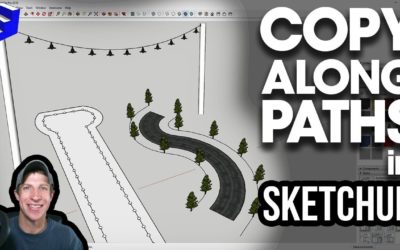 Copy Objects ALONG PATHS in SketchUp with PathCopy