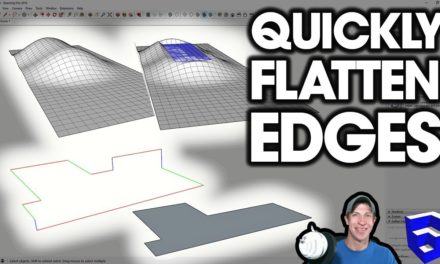 QUICKLY FLATTEN OBJECTS and Make Edges CoPlanar with FredoScale for SketchUp