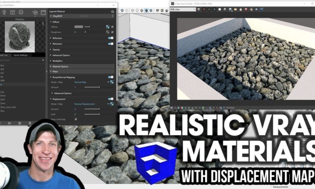 REALISTIC VRAY MATERIALS with Displacement and Normal Maps – Vray for SketchUp Tutorial