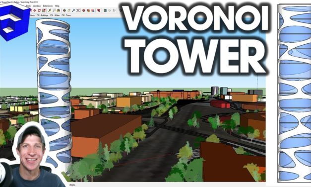 Modeling a VORONOI TOWER in SketchUp!