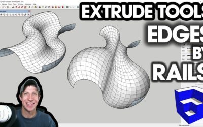 SketchUp Extrude Tools Tutorial – Extrude Edges by Rails