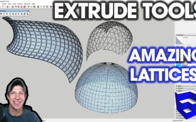 EASY GLASS ASSEMBLIES with Extrude Edges by Rails to Lattice