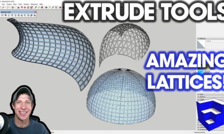 EASY GLASS ASSEMBLIES with Extrude Edges by Rails to Lattice