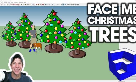 Modeling a Face Me Christmas Tree in SketchUp