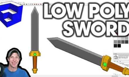 MODELING A LOW POLY SWORD in SketchUp