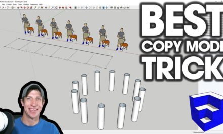 BEST SketchUp Array Copy Mode Trick