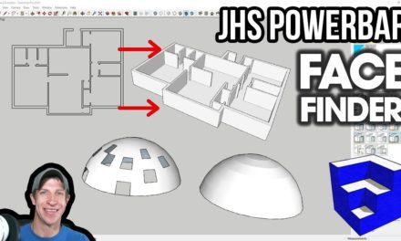 JHS POWERBAR TOOL TUTORIAL – Face Finder for SketchUp – Easily Heal Faces in Models!