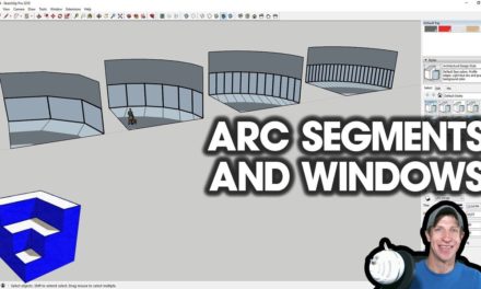 USING ARC SEGMENTS to Create Windows in SketchUp