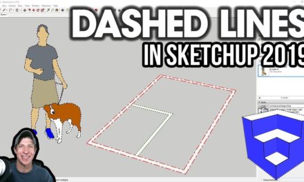 DASHED LINES in SketchUp 2019 – Complete Tutorial