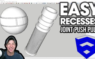 EASY RECESSES IN SURFACES with Joint Push Pull for SketchUp