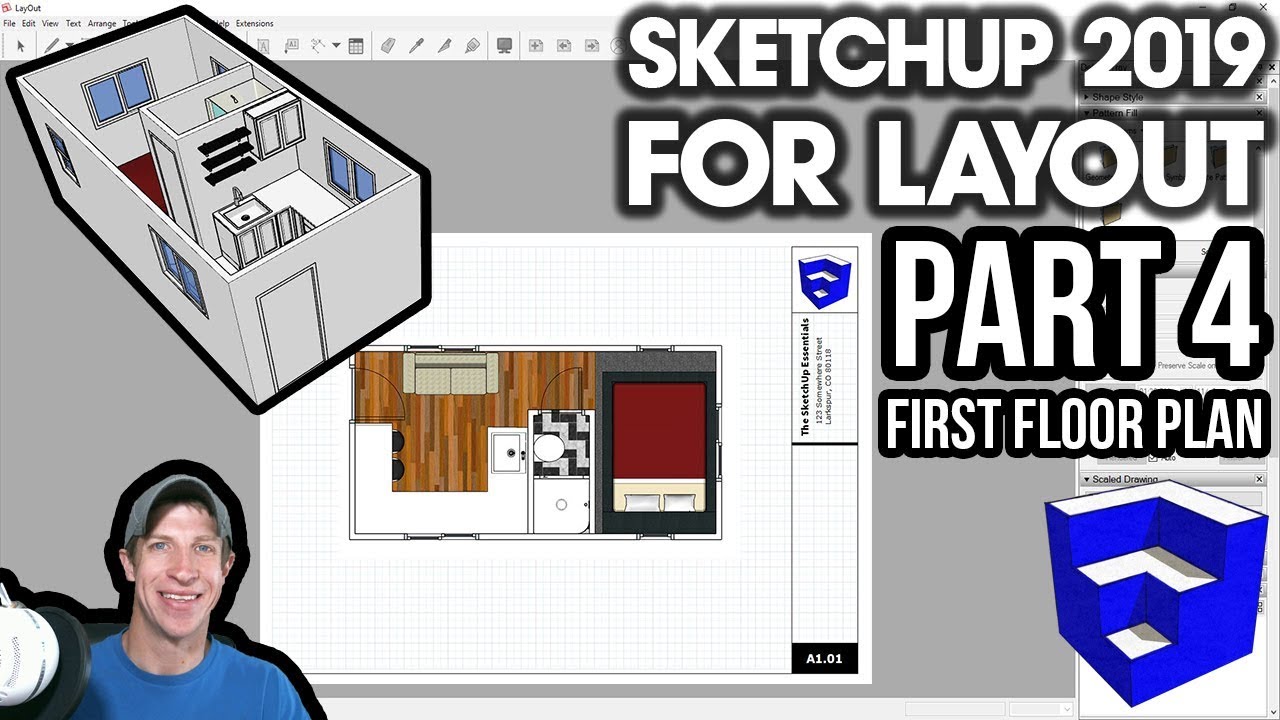 SKETCHUP 2019 FOR LAYOUT Part 4 Creating Your First