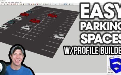 EASY PARKING SPACES with Profile Builder for SketchUp