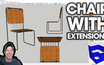 MODELING WITH EXTENSIONS in SketchUp – Steel Tube Chair