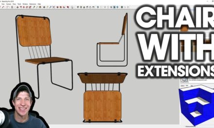 MODELING WITH EXTENSIONS in SketchUp – Steel Tube Chair