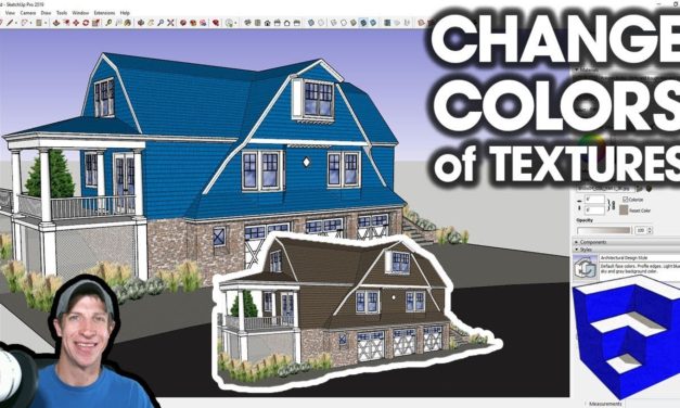 CHANGING COLORS OF TEXTURES in SketchUp