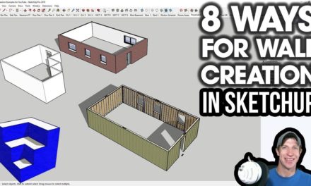 8 Ways to CREATE WALLS in SketchUp