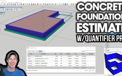 Estimating Concrete Foundations IN SKETCHUP with Quantifier Pro and Profile Builder