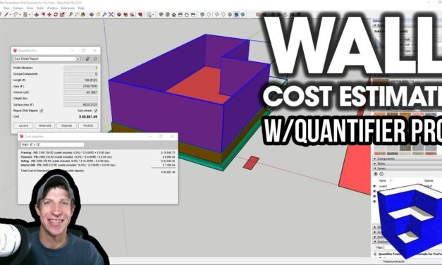 Creating WALL COST ESTIMATES in SketchUp with Quantifier Pro