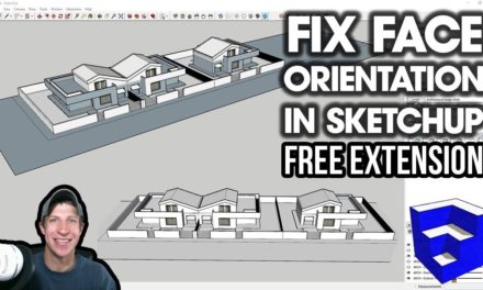 Fix FACE ORIENTATION in SketchUp with Automatic Face Reverser (Free Extension)
