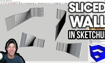 Creating a SLICED WALL in SketchUp with Slicer and PathCopy