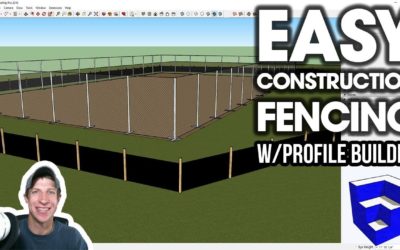 CONSTRUCTION FENCING in SketchUp with Profile Builder
