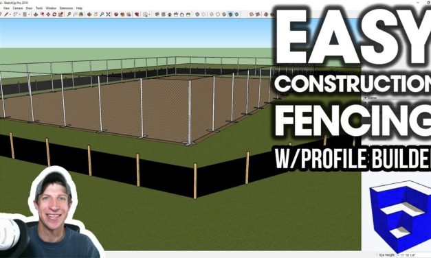 CONSTRUCTION FENCING in SketchUp with Profile Builder