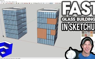 QUICK GLASS BUILDINGS in SketchUp with Curviloft and Lattice Maker