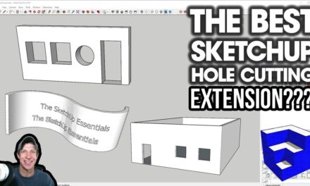The BEST SketchUp HOLE CUTTING Extension? VisuHole for SketchUp by Fredo6!