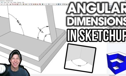 ANGULAR DIMENSIONS in SketchUp – Angular Dimension 2 Extension Introduction
