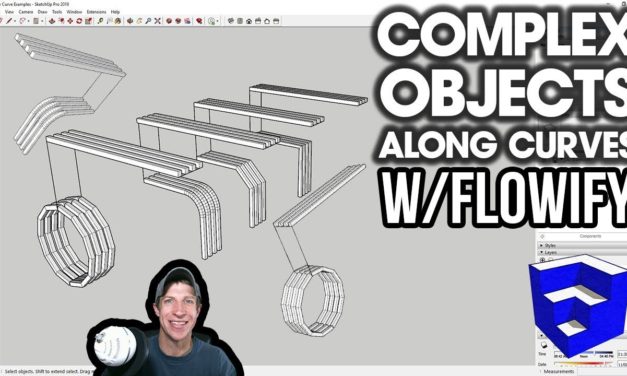 Complex Shapes ALONG CURVES in SketchUp with Flowify!