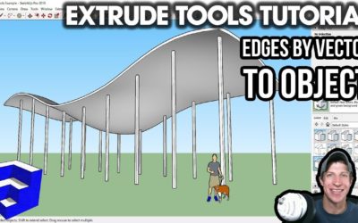 EXTRUSION TOOLS TUTORIAL – Edges by Vector to Object – Easy Columns for Organic Shapes!
