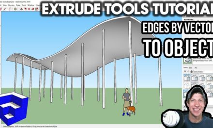 EXTRUSION TOOLS TUTORIAL – Edges by Vector to Object – Easy Columns for Organic Shapes!