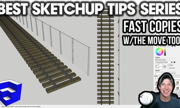 BEST SketchUp Tips Series – Fast Copies with the Move Tool