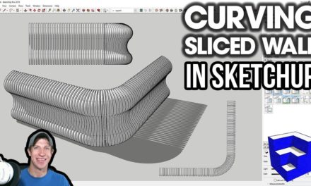 Organic SLICED WALL in SketchUp with TrueBend!