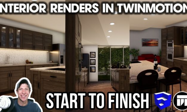 Creating an INTERIOR RENDERING in Twinmotion – Start to Finish Tutorial