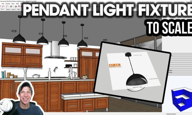 Creating a Pendant Light Fixture (TO SCALE) in SketchUp